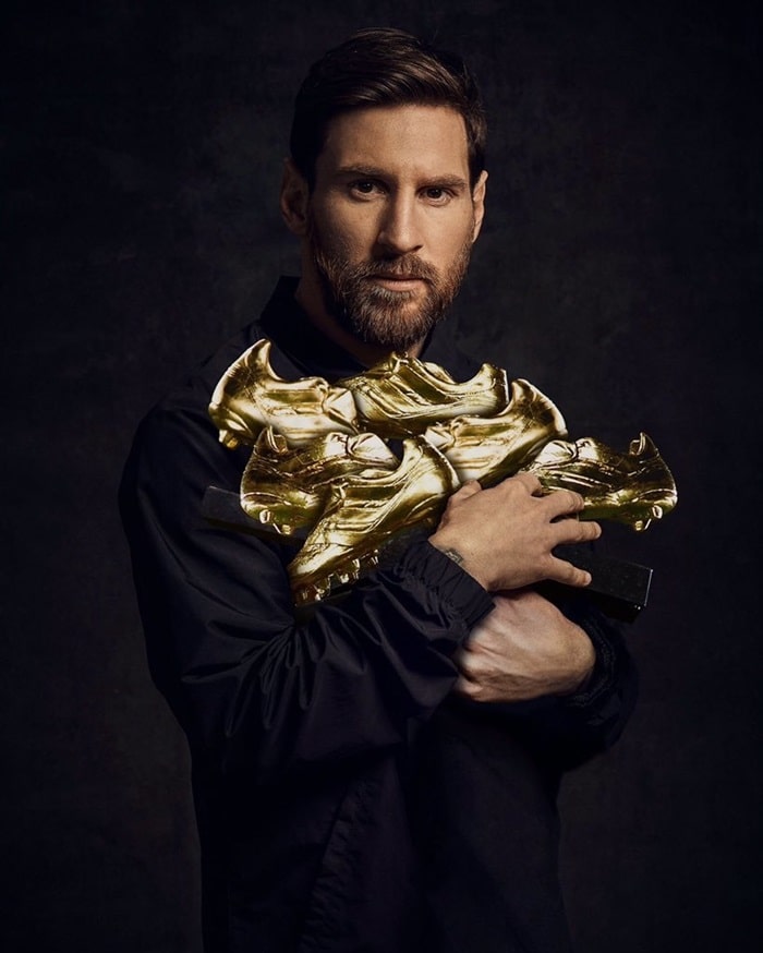 Lionel Messi là người dân có nhiều Chiếc giày Vàng nhất lúc bấy giờ