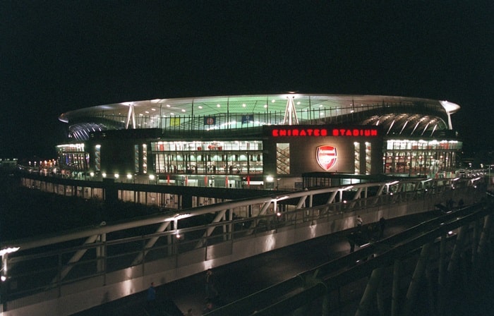 Emirates là sân vận động đẹp tại Anh Quốc