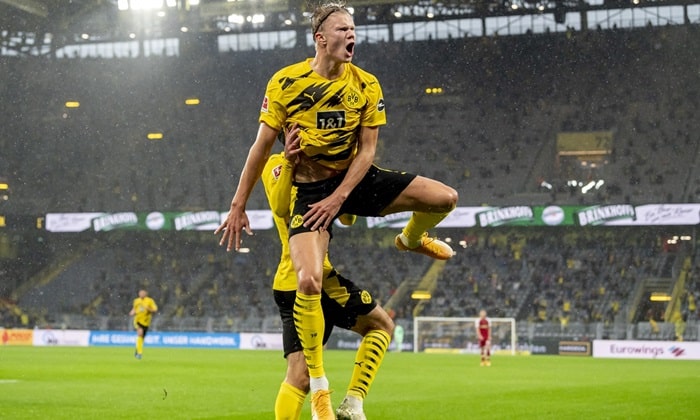 Erling Haaland giúp Dortmund trở thành đội bóng mạnh của Bundesliga