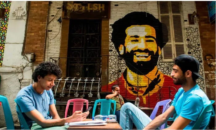 Hình ảnh của Mohamed Salah xuất hiện nhiều nơi tại Ai Cập